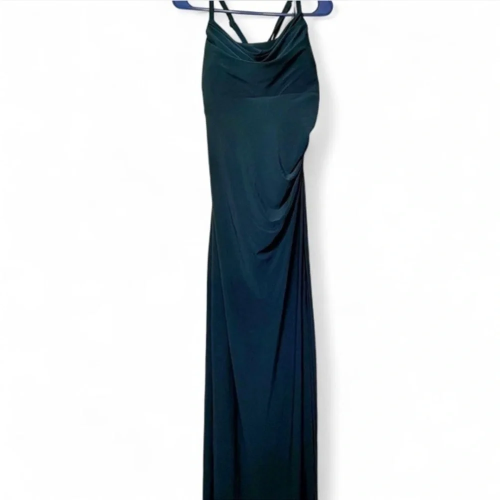 Morgan & Co. Strapless Teal Dress